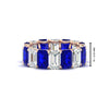 Load image into Gallery viewer, 8-carat-emerald-cut-diamond-eternity-band-with-sapphire-in-rose-gold-FD-EWB10850GSABL-8CT-NL-RG-HW.jpg?v=1771408992