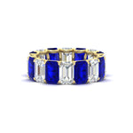 Load image into Gallery viewer, 8 Carat Diamond Emerald Cut Eternity Band