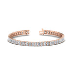 Load image into Gallery viewer, 8-carat-emerald-cut-tennis-diamond-bracelet