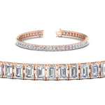 Load image into Gallery viewer, 8-carat-emerald-cut-tennis-diamond-bracelet
