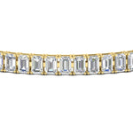 Load image into Gallery viewer, 8 Carat Emerald Cut Tennis Diamond Bracelet