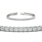 Load image into Gallery viewer, 8 Ct Princess Cut Basket Tennis Bracelet