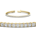 Load image into Gallery viewer, 8 Ct Princess Cut Basket Tennis Bracelet