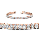 Load image into Gallery viewer, 8-ct-oval-diamond-tennis-women-bracelet