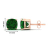 Load image into Gallery viewer, 9-carat-cushion-cut-emerald-basket-stud-earring-in-rose-gold-fdear10411cugemgrangle2-9.00ct-nl-rg-hw.jpg