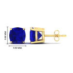 Load image into Gallery viewer, 9-carat-cushion-cut-sapphire-basket-stud-earring-in-yellow-gold-fdear10411cugsablangle2-9.00ct-nl-yg-hw.jpg