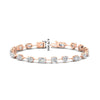 Load image into Gallery viewer, 9-carat-multi-shape-diamond-tennis-bracelet-in-rose-gold-fdbrc11544-nl-rg-hw