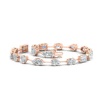 Load image into Gallery viewer, 9-carat-multi-shape-diamond-tennis-bracelet-in-rose-gold-fdbrc11544angle4-nl-rg