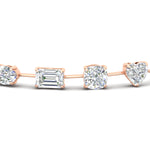 Load image into Gallery viewer, 9-carat-multi-shape-diamond-tennis-bracelet-in-rose-gold-fdbrc11544angle5-nl-rg