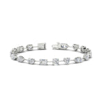 Load image into Gallery viewer, 9-carat-multi-shape-diamond-tennis-bracelet-in-white-gold-fdbrc11544-nl-wg