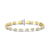 Load image into Gallery viewer, 9-carat-multi-shape-diamond-tennis-bracelet-in-yellow-gold-fdbrc11544-nl-yg-hw