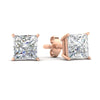 Load image into Gallery viewer, 9-carat-princess-cut-stud-earring-in-rose-gold-FDEAR10411PRANGLE2-9.00CT-NL-RG.jpg?v=1763113297