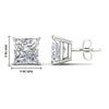 Load image into Gallery viewer, 9-carat-princess-cut-stud-earring-in-white-gold-FDEAR10411PRANGLE1-9.00CT-NL-WG-HW.jpg?v=1763113297