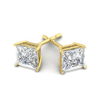 Load image into Gallery viewer, Princess Cut Diamond Stud Earring