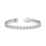 Load image into Gallery viewer, 9-ct-bezel-tennis-bracelet-heart-shaped-diamond-in-white-gold-fdbrc10581htangle2-9-ct-nl-wg