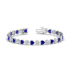 Load image into Gallery viewer, 9-ct-bezel-tennis-bracelet-heart-shaped-diamond-with-sapphire-in-white-gold-fdbrc10581htgsablangle2-9-ct-nl-wg
