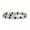 Load image into Gallery viewer, 9-ct-bezel-tennis-bracelet-heart-shaped-diamond-with-sapphire-in-yellow-gold-fdbrc10581htgsablangle2-9-ct-nl-yg