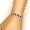 Load image into Gallery viewer, 9-ct-bezel-tennis-bracelet-heart-shaped-diamond-with-sapphire-in-yellow-gold-fdbrc10581htgsablangle2-9-ct-nl-yg