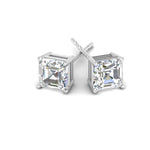 Load image into Gallery viewer, Asscher Cut Diamond Stud Earring