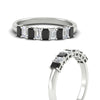 Load image into Gallery viewer, 9-stone-emerald-cut-black-diamond-wedding-band-in-white-gold-fdwb8008emblackangle3-1.00ct-nl-wg.jpg?v=1774247355