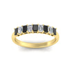 Load image into Gallery viewer, 9-stone-emerald-cut-black-diamond-wedding-band-in-yellow-gold-fdwb8008emblackangle5-1.00ct-nl-yg.jpg?v=1774247355
