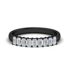 Load image into Gallery viewer, 9-stone-emerald-cut-diamond-wedding-band-in-black-gold-fdwb8008emsleep-1.00ct-nl-bg.jpg?v=1774247355