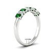 Load image into Gallery viewer, 9-stone-emerald-cut-emerald-wedding-band-in-white-gold-fdwb8008emgemgrangle2-1.00ct-nl-wg-hw.jpg?v=1774247355