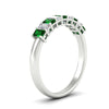 Load image into Gallery viewer, 9-stone-emerald-cut-emerald-wedding-band-in-white-gold-fdwb8008emgemgrangle2-1.00ct-nl-wg.jpg?v=1774247355