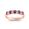 Load image into Gallery viewer, 9-stone-emerald-cut-pink-sapphire-wedding-band-in-rose-gold-fdwb8008emgsadrpiangle5-1.00ct-nl-rg.jpg?v=1774247355