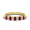 Load image into Gallery viewer, 9-stone-emerald-cut-ruby-wedding-band-in-yellow-gold-fdwb8008emgrudrsleep-1.00ct-nl-yg.jpg?v=1774247355