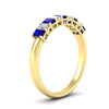 Load image into Gallery viewer, 9-stone-emerald-cut-sapphire-wedding-band-in-yellow-gold-fdwb8008emgsablangle2-1.00ct-nl-yg.jpg?v=1774247355
