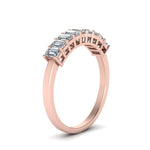 Load image into Gallery viewer, 9 Stone Emerald Cut Wedding Ring