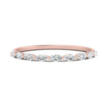 Load image into Gallery viewer, 9 Stone Marquise Thin Stacking Band