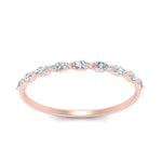 Load image into Gallery viewer, 9 Stone Marquise Thin Stacking Band