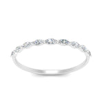 Load image into Gallery viewer, 9 Stone Marquise Thin Stacking Band