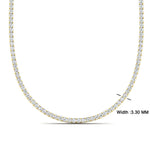 Load image into Gallery viewer, 9.50-carat-tennis-diamond-necklace-in-FDNK11334-(0.06CT)ANGLE1-NL-YG
