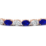 Load image into Gallery viewer, basket-tennis-bracelet-14-carat-oval-shaped-in-rose-gold-fdbrc10444gsablangle2-14.00ct-nl-rg
