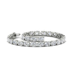 Load image into Gallery viewer, basket-tennis-bracelet-14-carat-oval-shaped-in-white-gold-fdbrc10444angle2-14.00ct-nl-wg