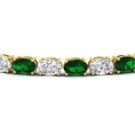 Load image into Gallery viewer, basket-tennis-bracelet-14-carat-oval-shaped-in-yellow-gold-fdbrc10444gemgrangle2-14.00ct-nl-yg