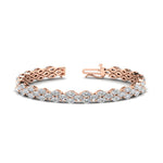 Load image into Gallery viewer, Beautiful-Marquise-Tennis-Bracelet-In-Rose-Gold-Gold-FDBRC8632MQ-NL-RG