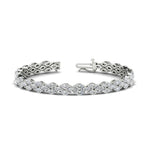 Load image into Gallery viewer, Beautiful-Marquise-Tennis-Bracelet-In-White-Gold-FDBRC8632MQ-NL-WG