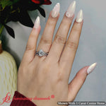 Load image into Gallery viewer, Celtic-knot-split-marquise-cut-diamond-engagement-ring-in-white-gold-FD9609MQ-9