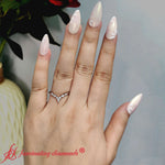 Load image into Gallery viewer, Crown-marquise-and-round-diamond-band-in-white-gold-FD9612B-2