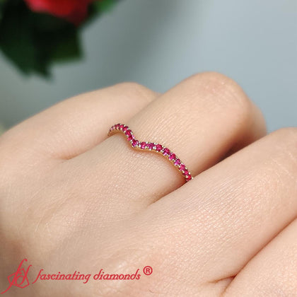 Curved-v-pink-sapphire-wedding-band-in-rose-gold-FD11229GS-4