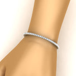 Load image into Gallery viewer, Diamond-Tennis-Bracelet-For-Women-3-Ctw-In-White-Gold-FDBRC8635ROHAND-3.00_20CT-NL-WG