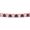 Load image into Gallery viewer, Diamond-Tennis-Bracelet-For-Women-3-Ctw-With-Pink-sapphire-With-Pink-sapphire-In-Rose-Gold-FDBRC8635ROGSADRPIANGLE5-3.00_20CT-NL-RG