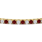 Load image into Gallery viewer, Diamond-Tennis-Bracelet-For-Women-3-Ctw-With-Red-Ruby-With-Red-Ruby-In-Yellow-Gold-FDBRC8635ROGRUDRANGLE5-3.00_20CT-NL-YG
