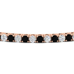 Load image into Gallery viewer, Diamond-Tennis-Bracelet-For-Women-3-Ctw-With-black-Diamond-In-Rose-Gold-FDBRC8635ROGBLACKANGLE5-3.00_20CT-NL-RG