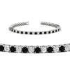 Load image into Gallery viewer, Diamond-Tennis-Bracelet-For-Women-3-Ctw-With-black-Diamond-In-White-Gold-FDBRC8635ROGBLACKANGLE2-3.00_20CT-NL-WG