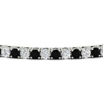Load image into Gallery viewer, Diamond-Tennis-Bracelet-For-Women-3-Ctw-With-black-Diamond-In-White-Gold-FDBRC8635ROGBLACKANGLE5-3.00_20CT-NL-WG